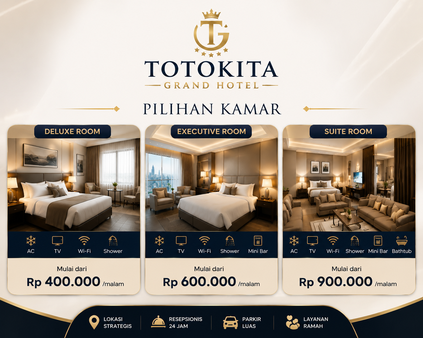 BOOKING KAMAR TOTOKITA